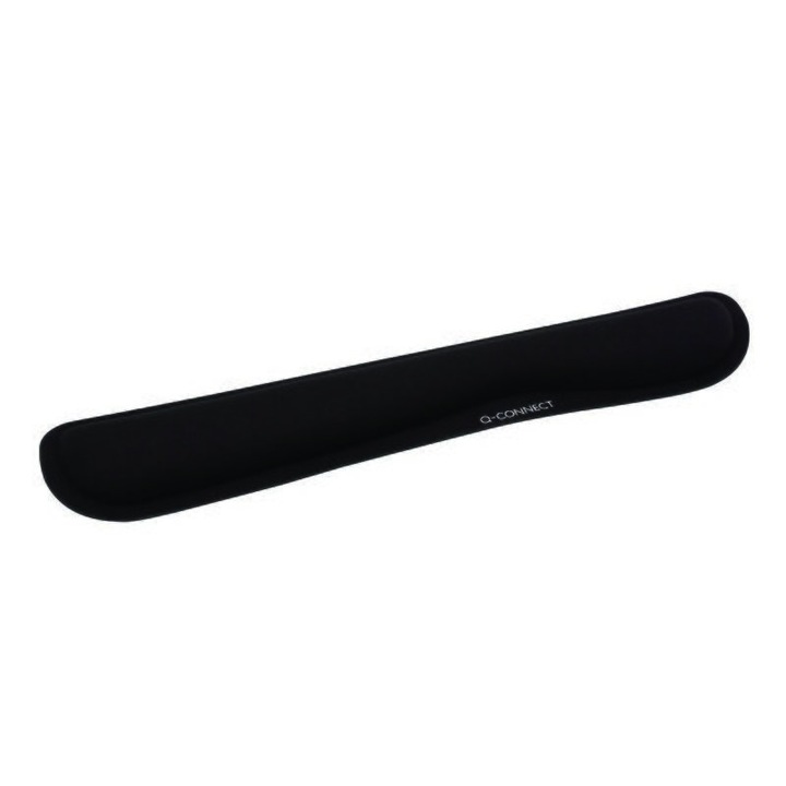 Suport cu gel Q-CONNECT pentru incheietura mainii, ergonomic, 455 x 85 x 20 mm, negru