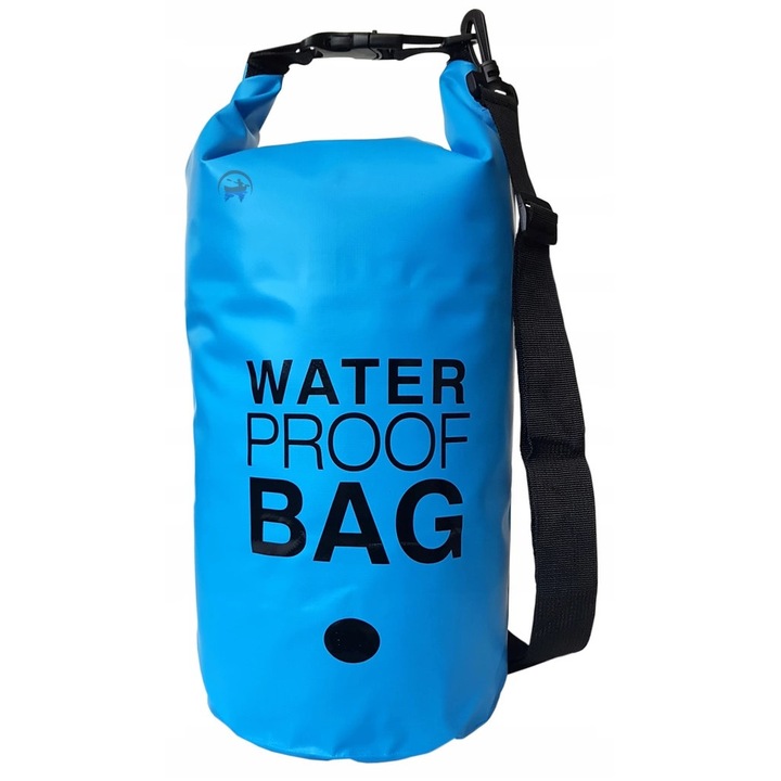 Rucsac impermeabil, Azaris, PVC, 20L, Albastru