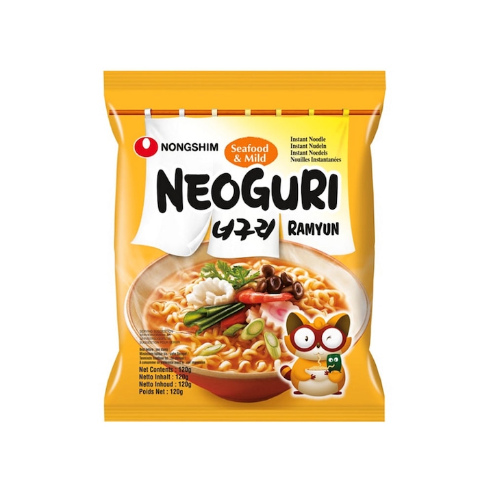 Юфка с морски дарове Nongshim, Neoguri Ramyun, Mild, 120 гр