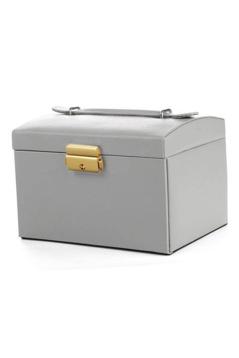 Ékszerdoboz, Zolta, Nm22J13G, Szürke, 13,5x17,5x13,8cm