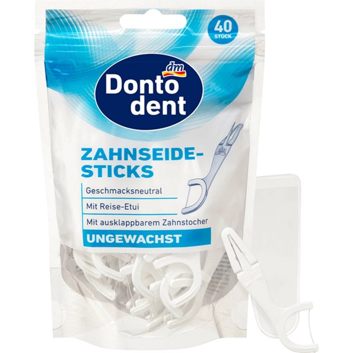 Set Ata Dentara, Dontodent, Zahnsticks, Tip Scobitoare, Curatare Delicata, Foarte Rezistenta, Pliabile, 40 buc