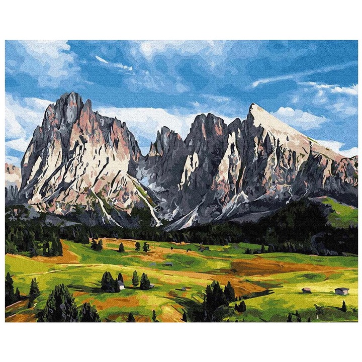Set pictura, Artnapi, Acril/Panza/Lemn, 40x50, Multicolor