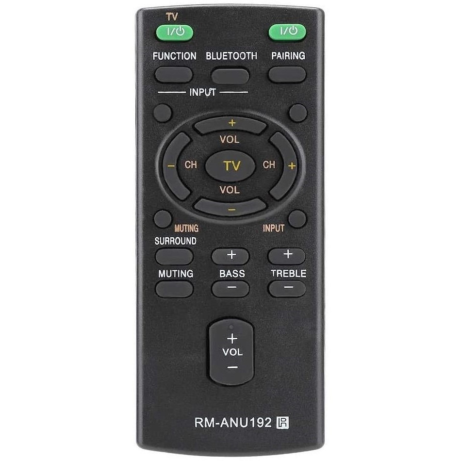 Télécommande Universelle Sony RM-ANU192 | Compatible Barres De Son HT-CT60BT, SSWCT60 Et Autres Modèles