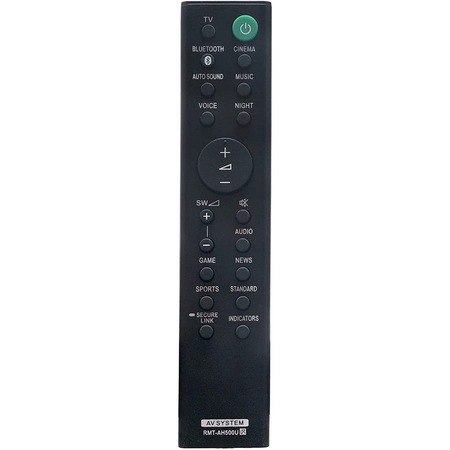 Sony Hdr Telecomando Universale Per Soundbar Sony Home Cinema HT-S40R 5.1 Canali Sony 4k TV