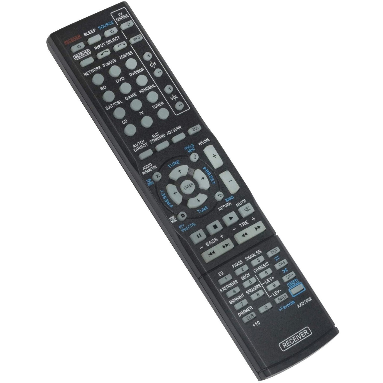 HCDZ - Telecomando di ricambio per ricevitore multicanale Pioneer AXD7246 XXD3038 XXD3039 VSX-D412 VSX-D412-K VSX-D412-S VSX-D309
