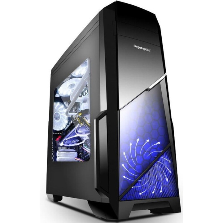Carcasa gaming, Sharkoon, 2 ventilatoare, 120 mm