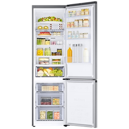 Combina frigorifica Samsung RB38C602DSA/EF, 390 l, Clasa D, Total No Frost, All-Around Cooling, Compresor Digital Inverter, WiFi, AI Energy, Smart Control, H 203 cm, Inox