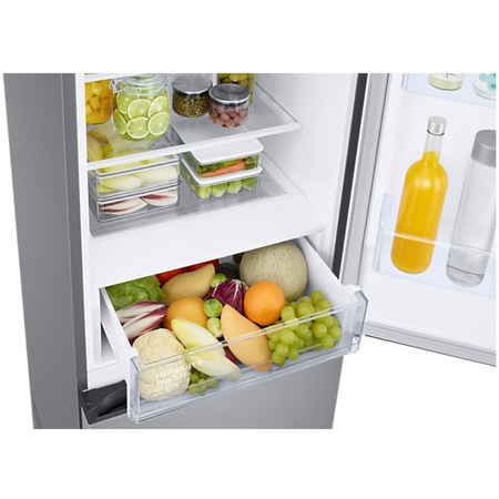 Combina frigorifica Samsung RB38C602DSA/EF, 390 l, Clasa D, Total No Frost, All-Around Cooling, Compresor Digital Inverter, WiFi, AI Energy, Smart Control, H 203 cm, Inox