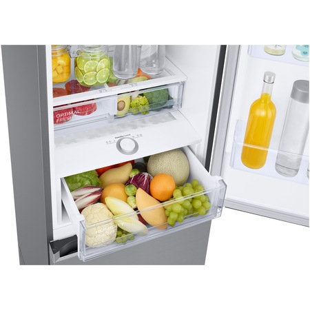 Combina frigorifica Samsung RB38C676CS9/EF, 390 l, Clasa C, Total No Frost, All-Around Cooling, Compresor Digital Inverter, WiFi, AI Energy, H 203 cm, Inox