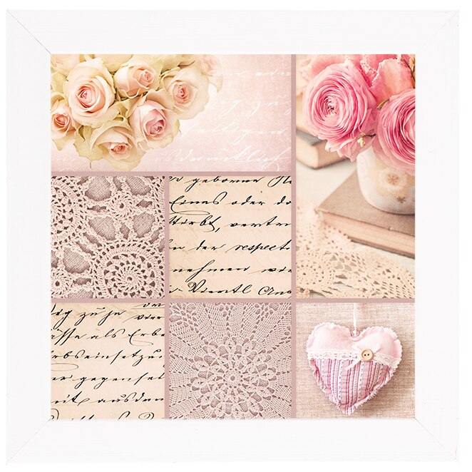 Mareli Wanduhr Im Shabby-Look – 30x30 Cm, Matt Laminiert, Grau, Mit Lautlosem Quarzwerk (Batterie AA, Made In Italy)