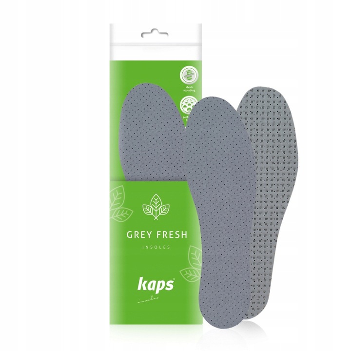 Set 2 branturi pentru pantofi Kaps, Latex/Poliester, Gri, 40