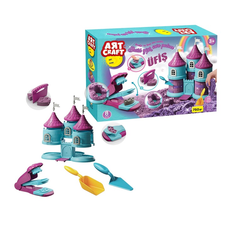 Gyurma készlet Art Craft, Mesevár, 336 g., Többszínű