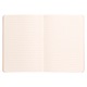 Notebook coperta moale din piele artificiala A5 Clairefontaine Rhodia, Certificare PEFC, 160 pagini dictando 90 g/mp, Semn de carte, Buzunar interior, Inchidere cu elastic, Lila