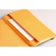 Notebook coperta moale din piele artificiala A5 Clairefontaine Rhodia, Certificare PEFC, 160 pagini dictando 90 g/mp, Semn de carte, Buzunar interior, Inchidere cu elastic, Lila