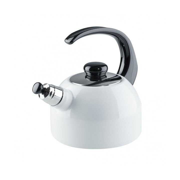 Fierbator electric Smapp 1,7 l 2200 W alb, cu design ergonomic si baza cu cablu