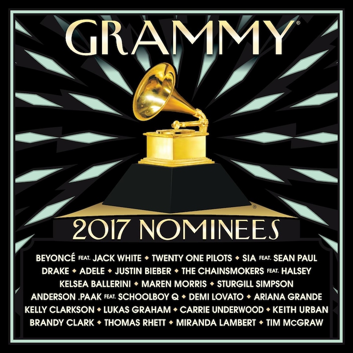 Various Artists (Adele, Beyoce, Justin Bieber, Sia, Drake, The Chainsmokers)-2017 Grammy Nominees-CD