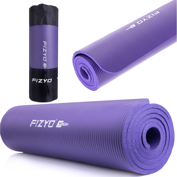 Jóga, fitness, aerobic szőnyeg Fizyo Fityo Purple, 183x61x1cm, NBR hab, szintetikus gumi