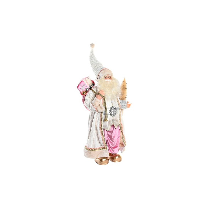 Figura Decorativa DKD Home Decor Mos Craciun Poliester PVC (45 x 34 x 83 cm)