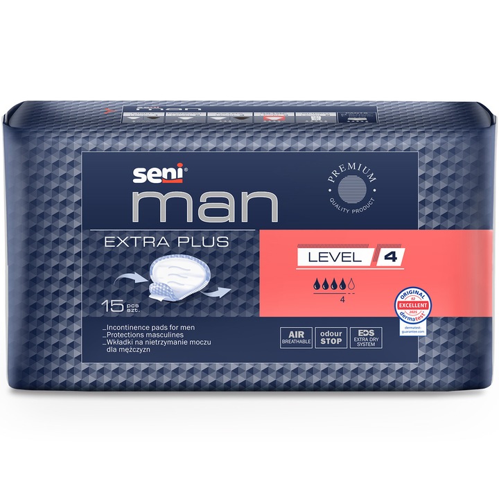Absorbante urologice barbati Seni Man Extra Plus, Level 4, 15 buc