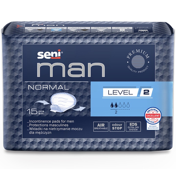 Absorbante urologice barbati Seni Man Normal, Level 2, 15 buc