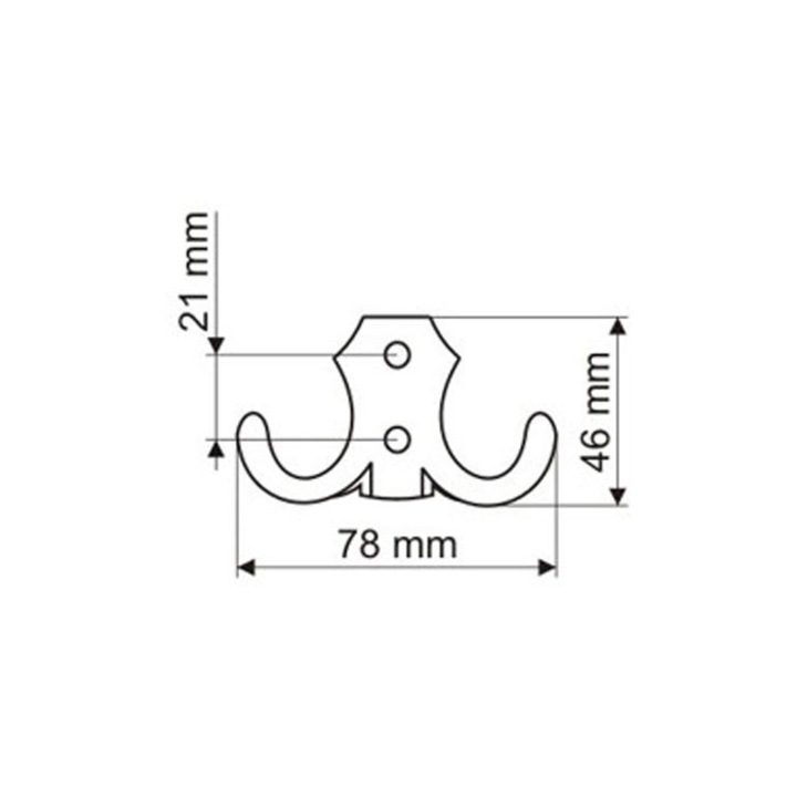 Cuier C22 crom lucios