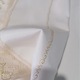 Kerek terítő 140 cm, Casa Bucuriei, Lux modell, vajfehér/arany, Jacquard