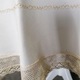 Kerek terítő 140 cm, Casa Bucuriei, Lux modell, vajfehér/arany, Jacquard
