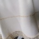 Kerek terítő 140 cm, Casa Bucuriei, Lux modell, vajfehér/arany, Jacquard