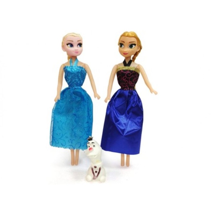 2 db Ana, Elsa és Olaf baba készlet, 27 cm, 3 év, tarka