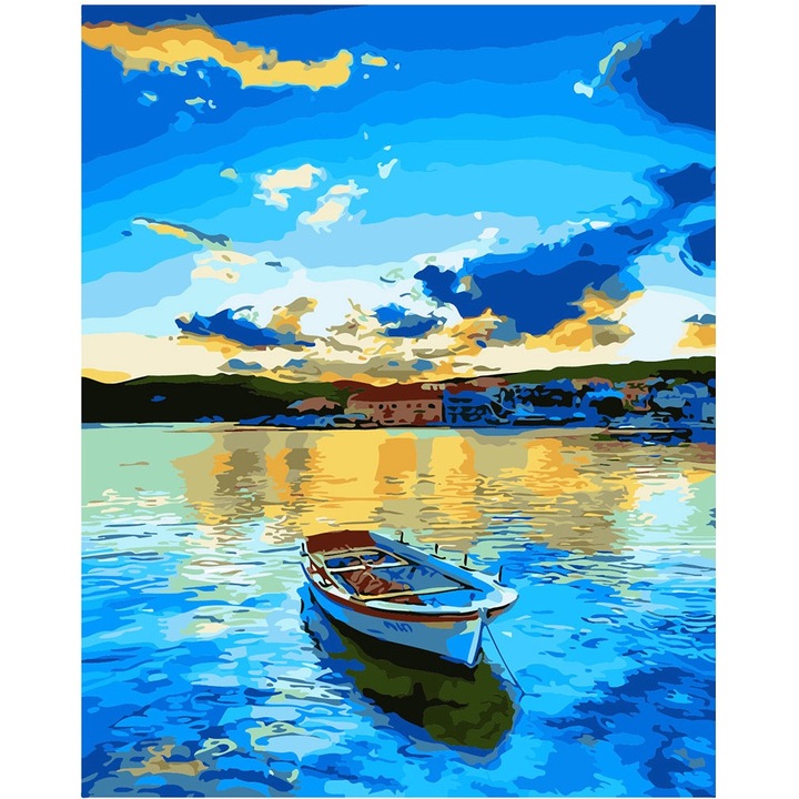 Set pictura, Artnapi, Acril/Panza/Lemn, 40x50, Multicolor
