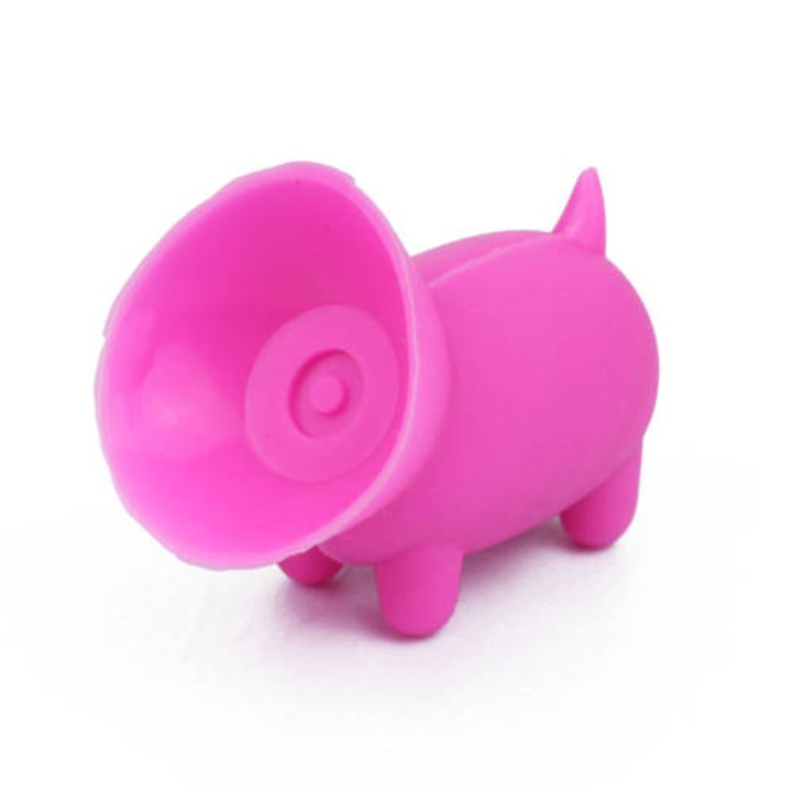 Suport de telefon/tableta, Interlook, Plastic, Roz