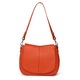 Оранжева чанта Roberta от естествена кожа