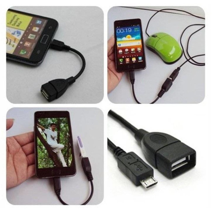 Adaptor USB - Micro USB | Adaptor OTG V8 Android, UA-002-Negru