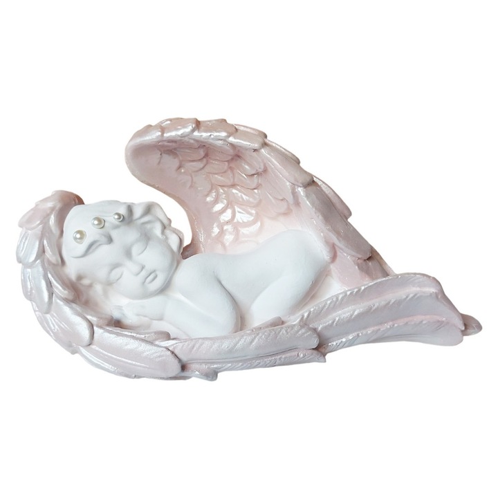 Statueta decorativa, Inger, Roz perlat, 30 cm, DV005-1