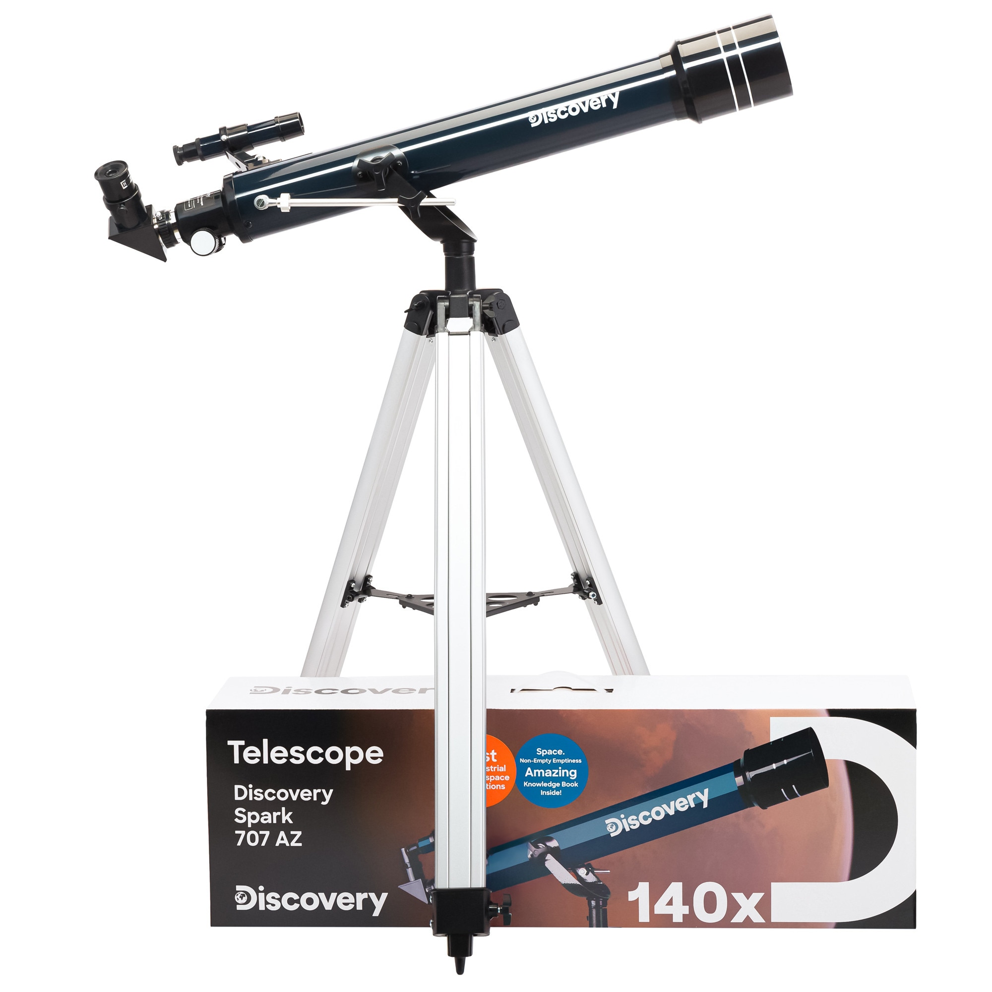 Телескоп Levenhuk Discovery Spark 707 AZ с книга - eMAG.bg