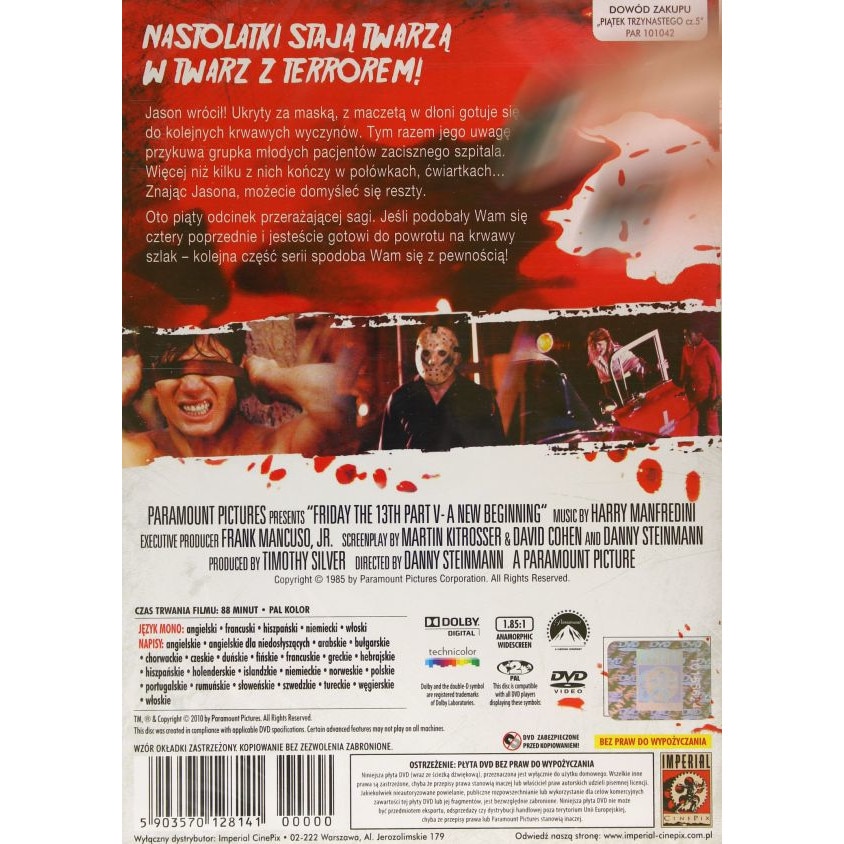 Петък 13-и: Част V-Ново начало [DVD] - eMAG.bg