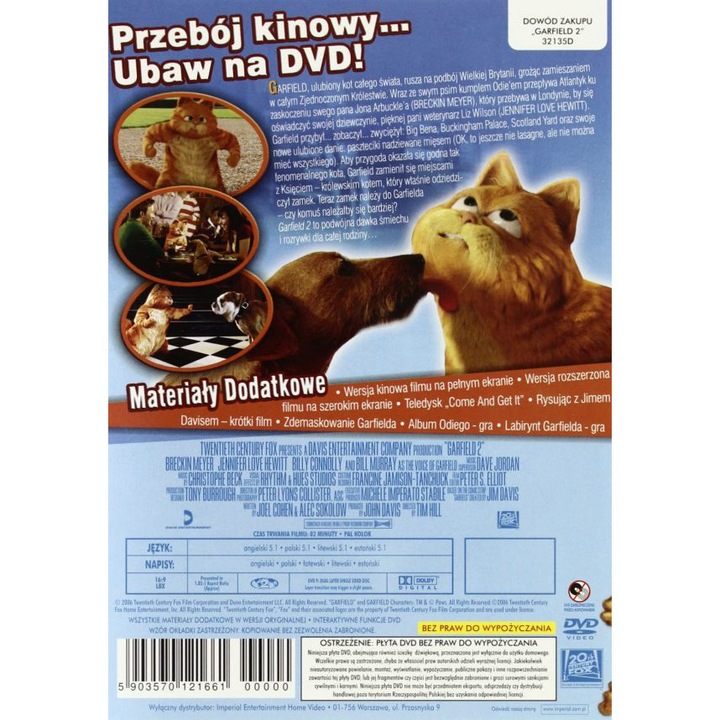 Garfield: A Tale of Two Kitties [DVD]