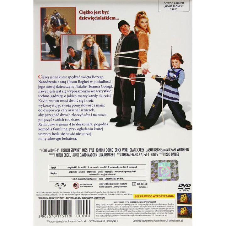 Home Alone 4 Taking Back the House [DVD] eMAG.bg
