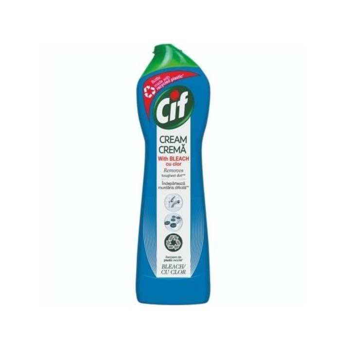 Почистващ крем Cif, Cream, 500 мл, Bleach&Clor - eMAG.bg