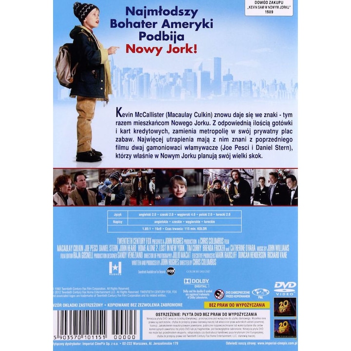 Singur acasa: Pierdut in New York [DVD]