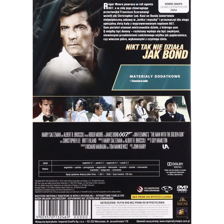 Omul cu pistolul aurit [DVD]