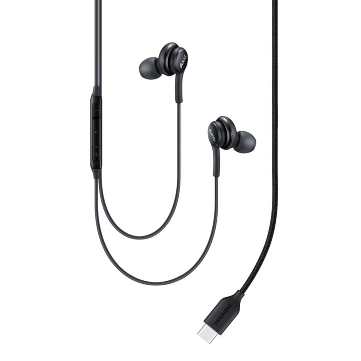 Слушалки с кабел AKG Microphone USB-C щепсел за Samsung Galaxy S24 и Note 24 Ultra