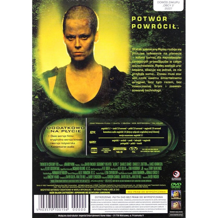 Alien 3 [DVD]