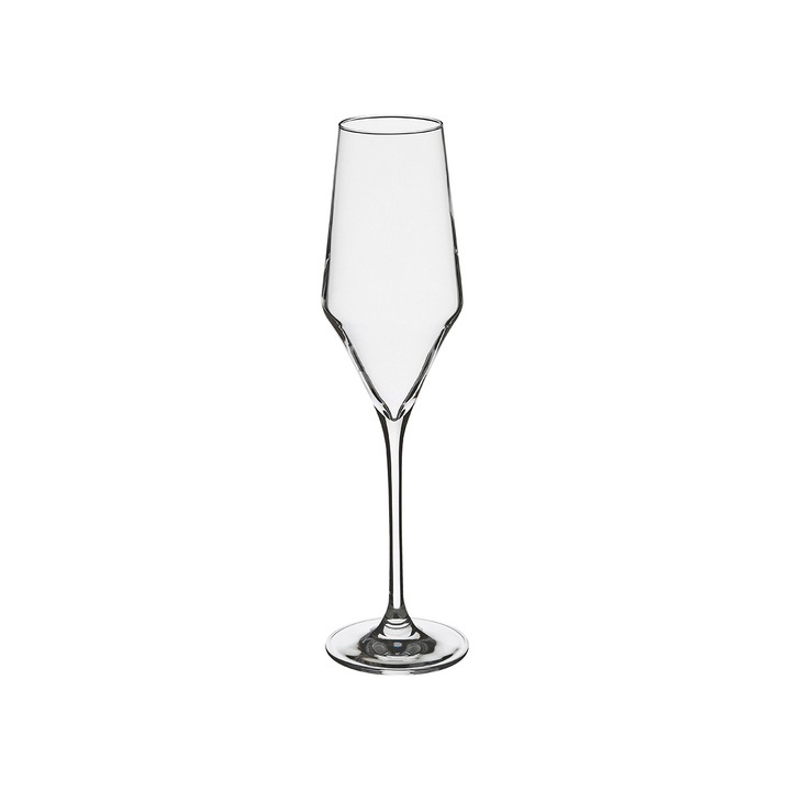 3 db pezsgőspohár készlet, Secret de Gourmet, Transparent, 220ml