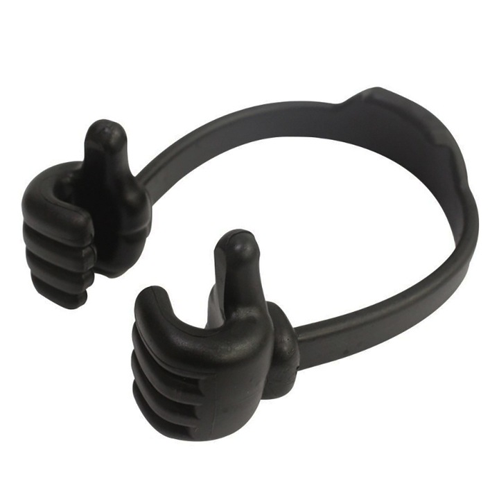 Suport pentru telefon, Interlook, Plastic, Negru