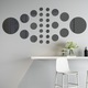 Set 31 Oglinzi Acrilice Autoadezive Luxer, Model Buline, 5 Dimensiuni, Negru