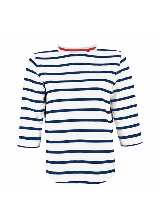 Bluza dama, Captain Mike, Alb/Bleumarin