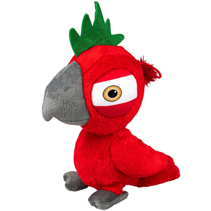 Jucarie de plus, Kraina Pingwina, Papagal pirat, 20 cm, Multicolor
