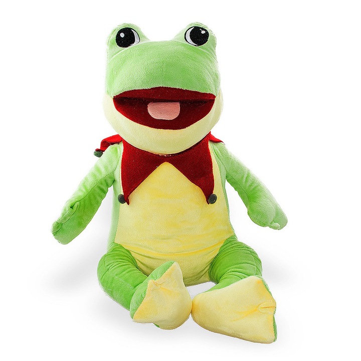 Плюшена играчка ТЕА 46115, Жаба Клара, зелена, 45 см