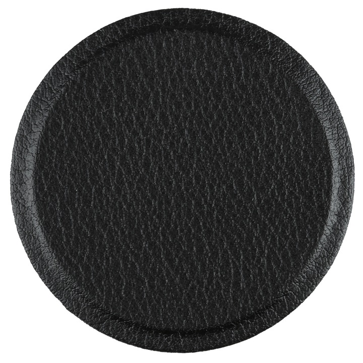 Placa suport magnetic telefon, Interlock, Piele, Negru